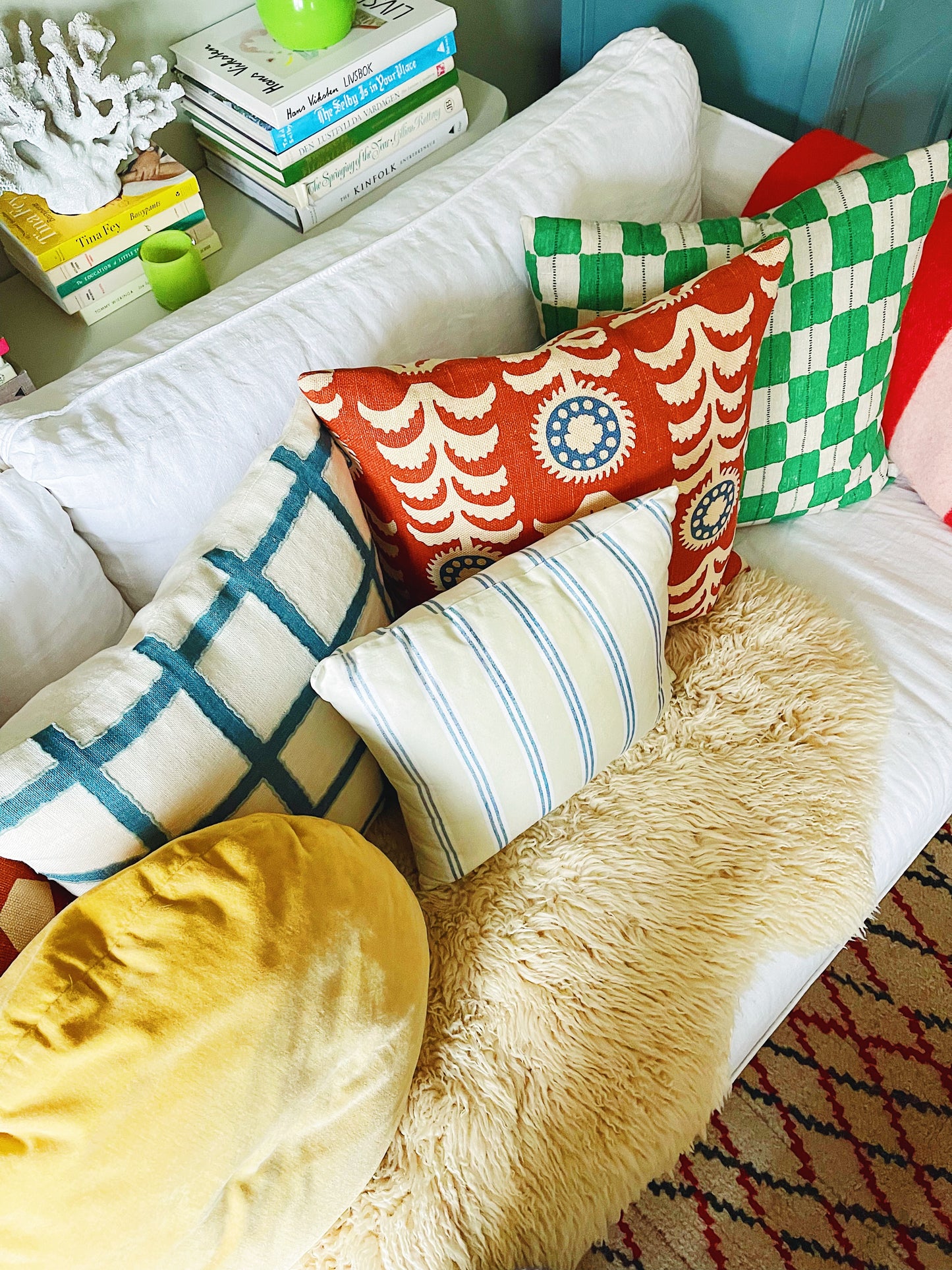 Amar Cushion Cover Blue 50x50cm
