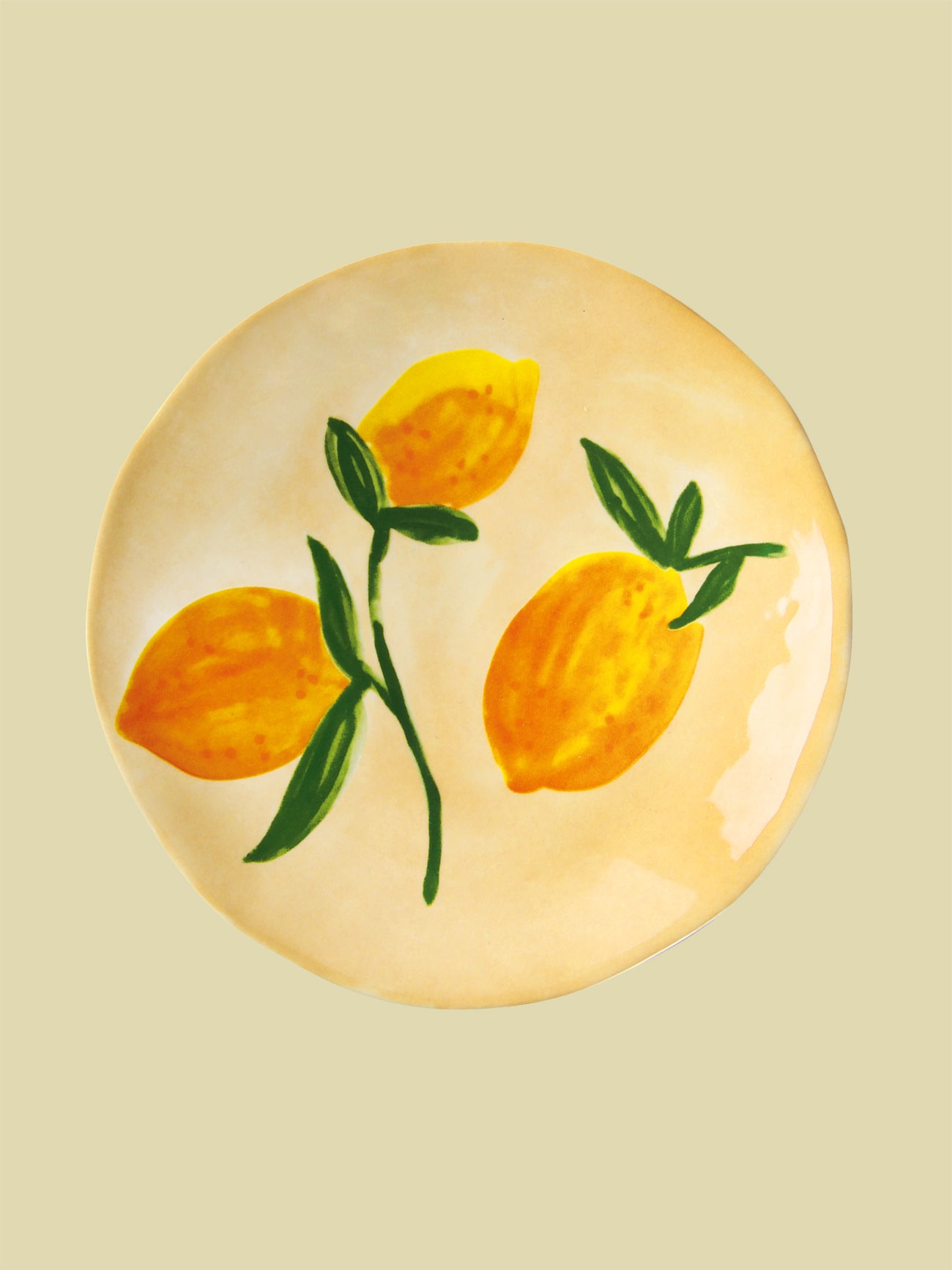 Lemon Plate Beige 16cm