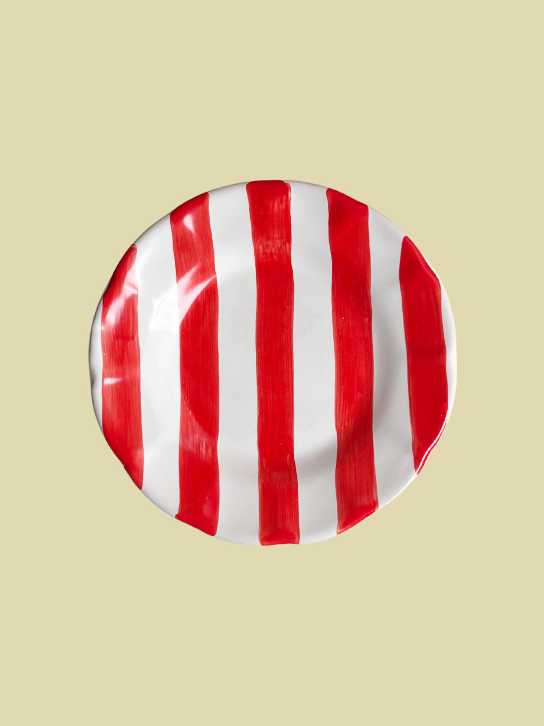 Bientôt Assiett Red Stripes 16cm