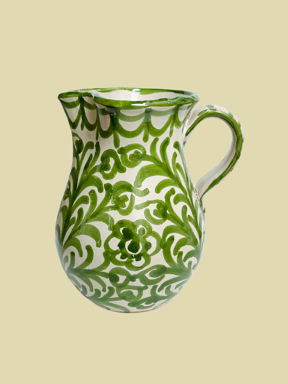 Bientôt Pomegranate Jug Green 16cm
