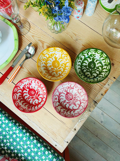 Bientôt Pomegranate Bowl Green 14cm