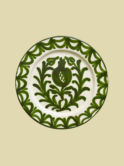 Bientôt Pomegranate Plate Green 20cm