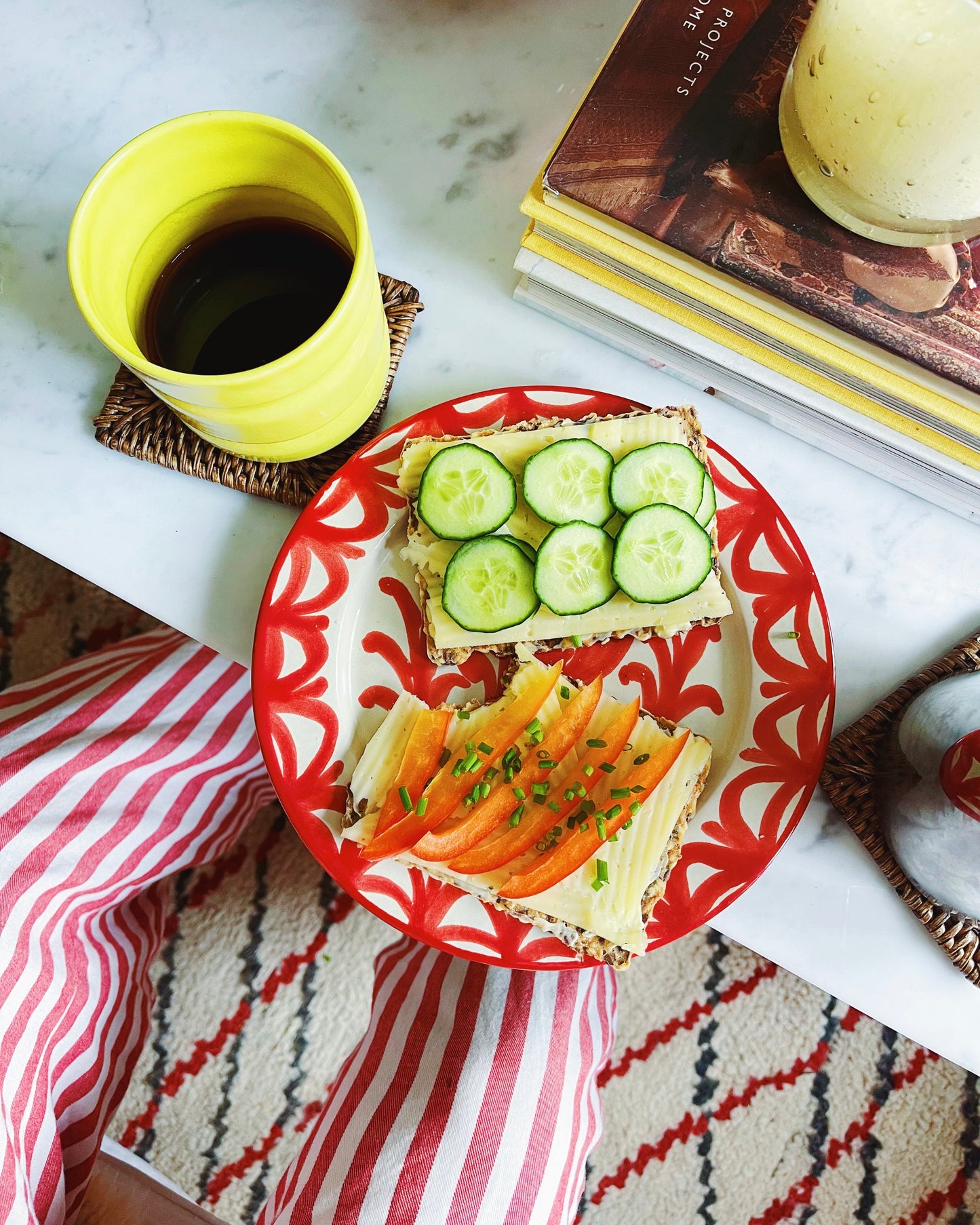 Bientôt Pomegranate Plate Red 20cm