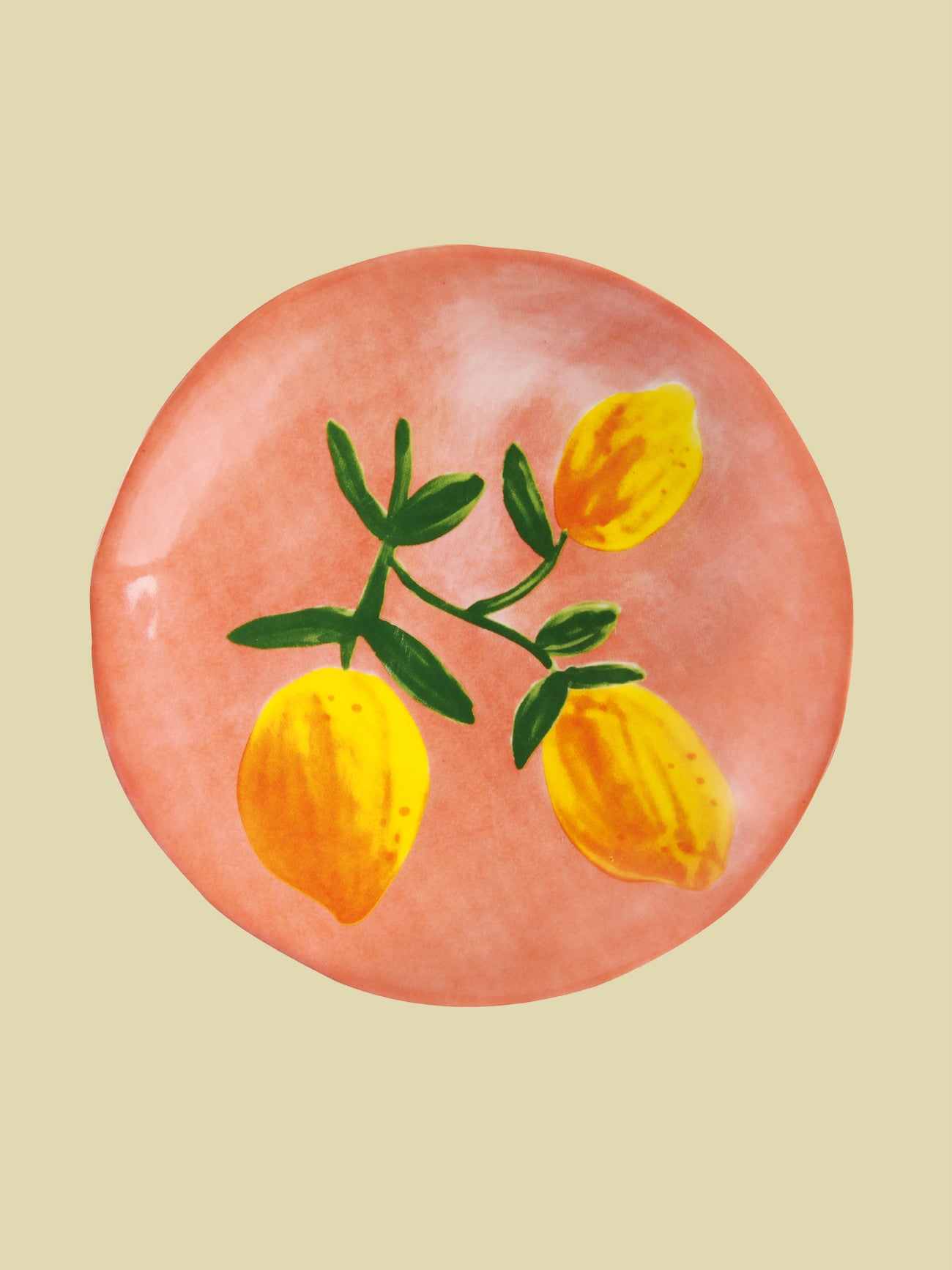 Lemon Plate Pink 16cm