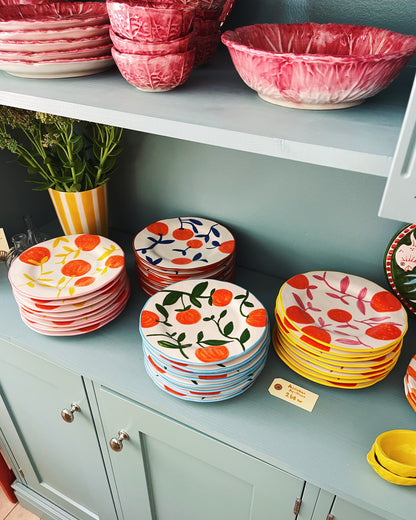 Orange Plate Yellow 22cm