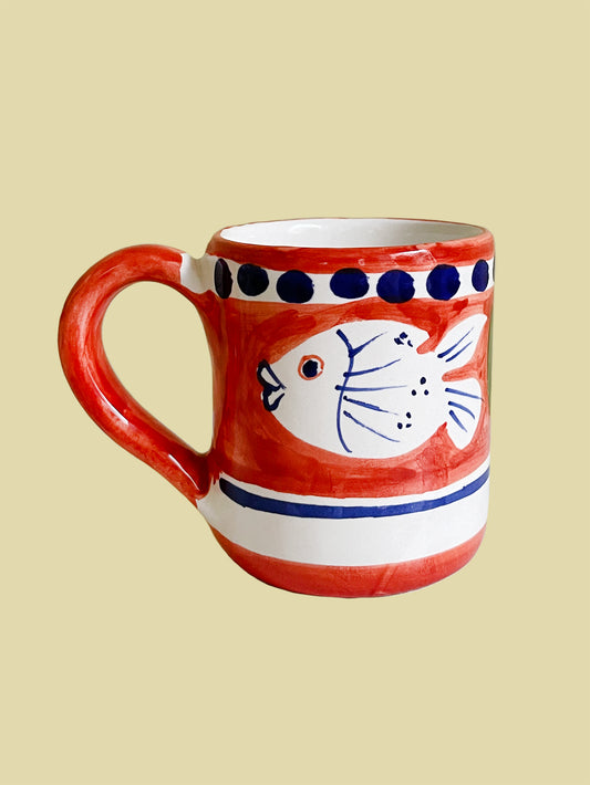 Bientôt Fish Mug Orange 10cm