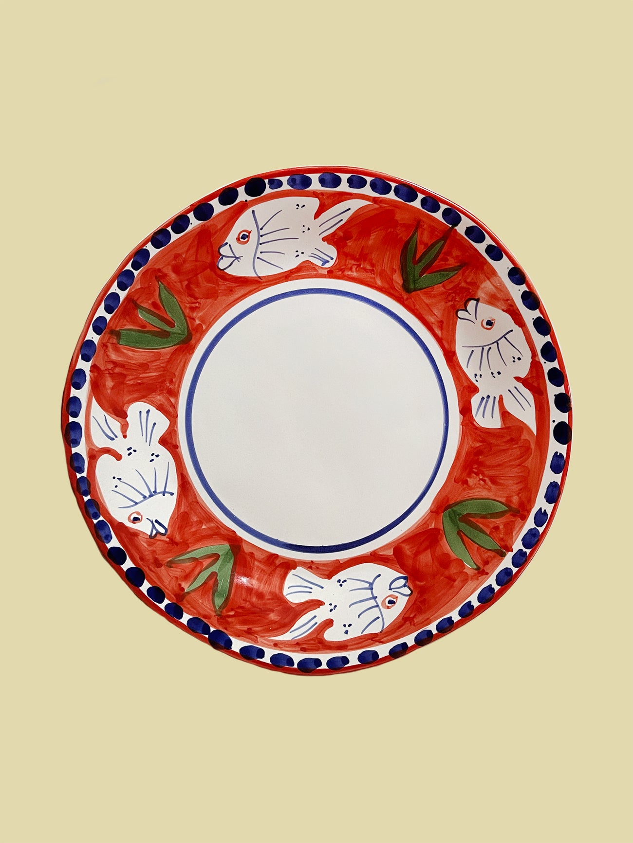 Bientôt Fish Plate Orange 29cm