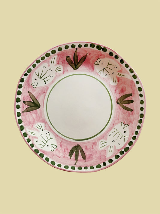 Bientôt Fish Plate Pink 29cm