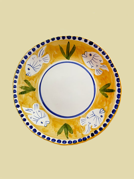 Bientôt Fish Plate Yellow 29cm
