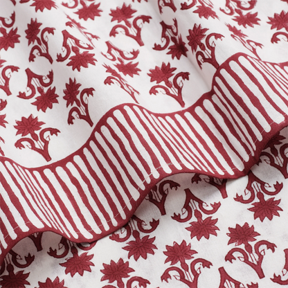 Tablecloth Lily Burgundy 150x250cm