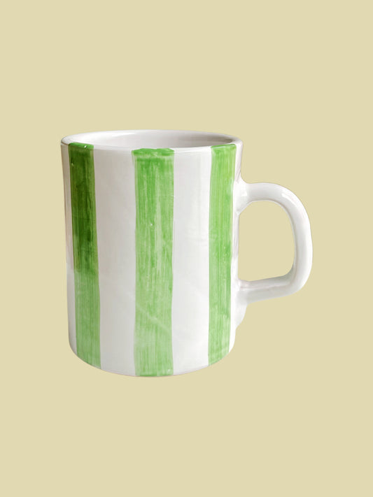 Bientôt Mug Green Stripes 10cm