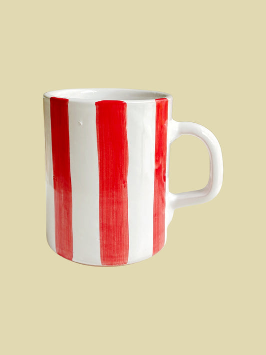 Bientôt Mug Red Stripes 10cm