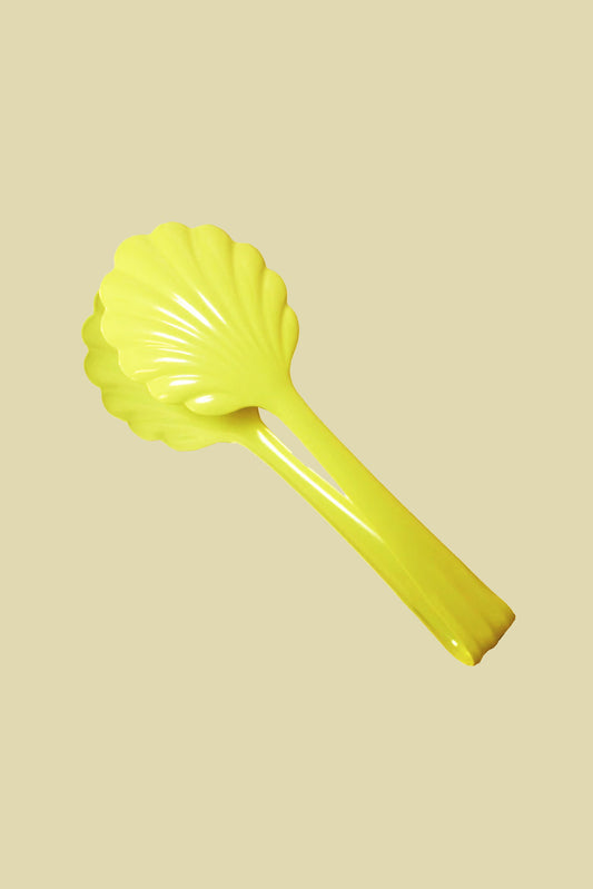 Scallop Salad Tongs Light Yellow