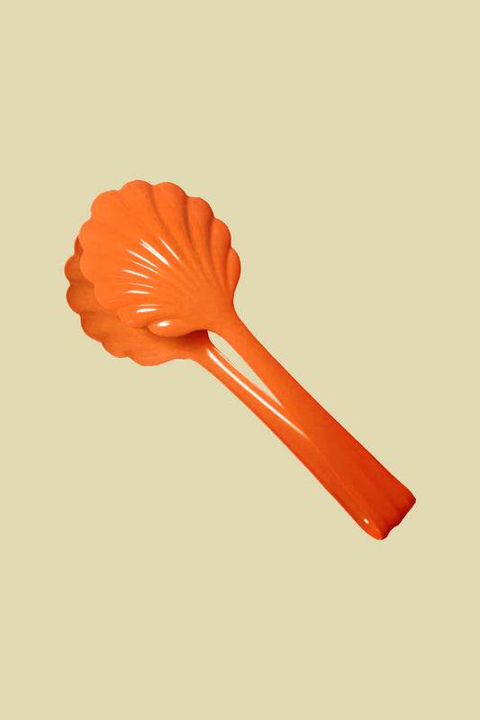 Scallop Salad Tongs Orange
