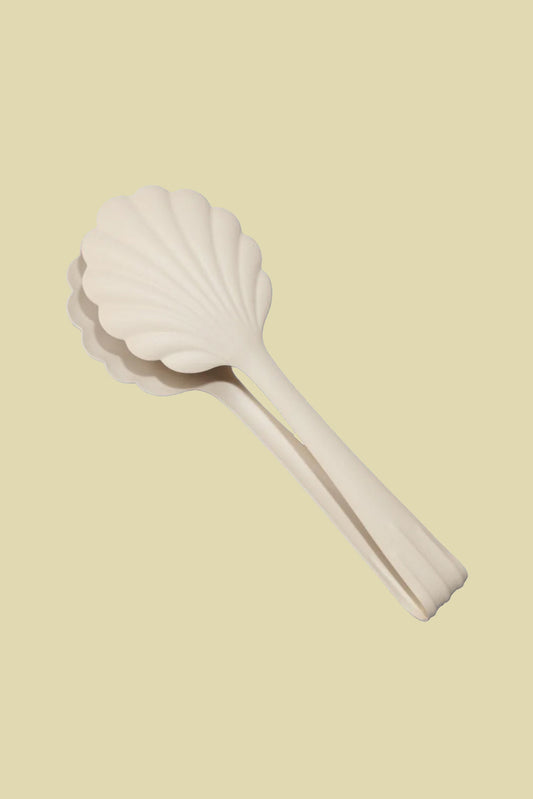 Scallop Salad Tongs Creme