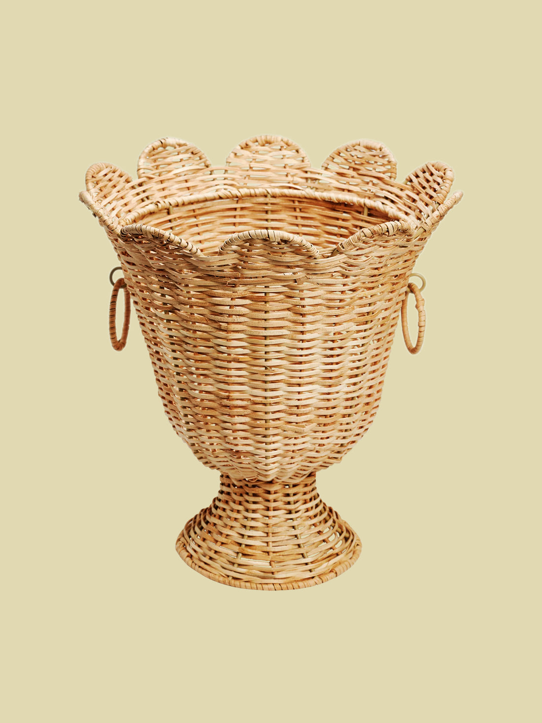 Scallop Rattan Vase 31cm
