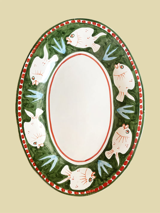 Bientôt Fish Platter Green 45cm