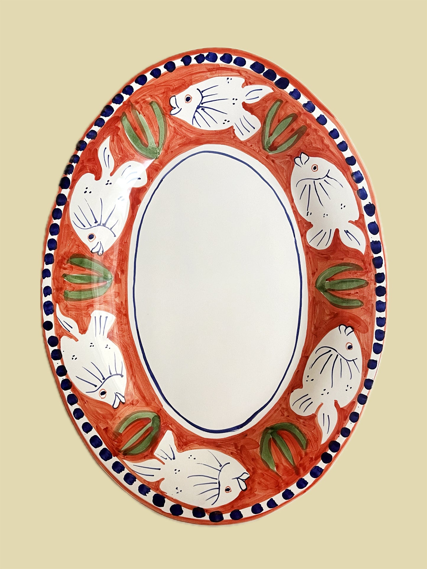 Bientôt Fish Platter Orange 45cm