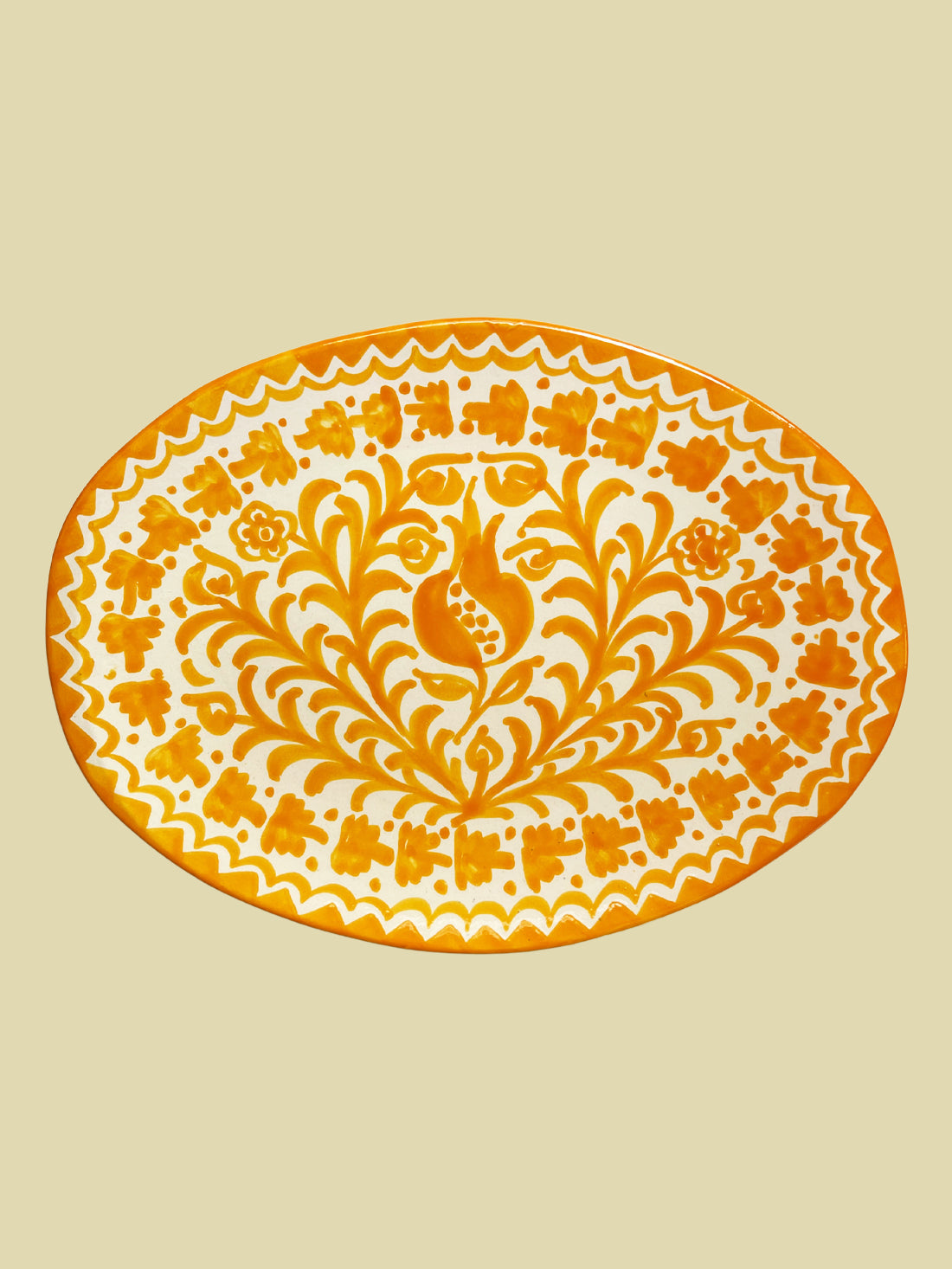 Bientôt Pomegranate Serving Platter Yellow 36cm