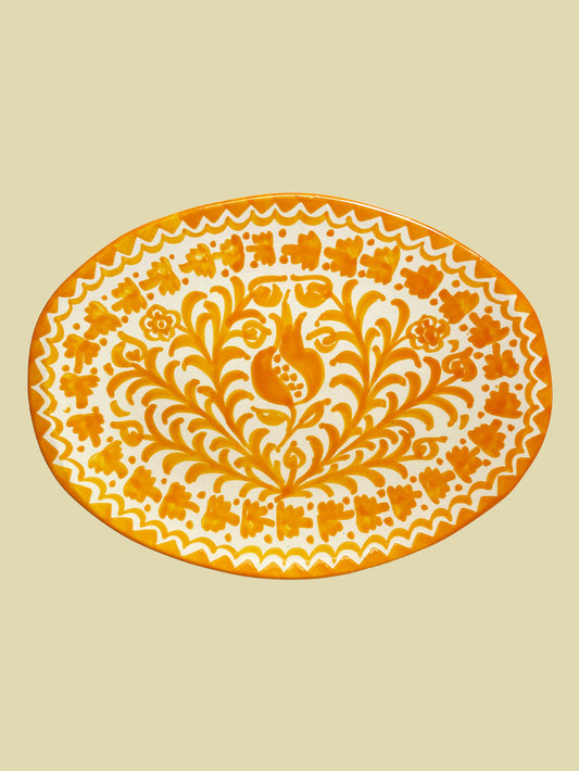 Bientôt Pomegranate Serving Platter Yellow 36cm