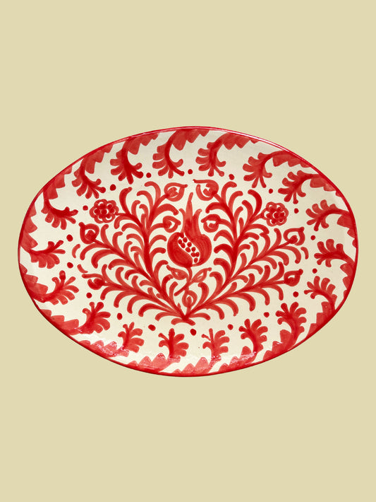 Bientôt Pomegranate Serving Platter Red 36cm