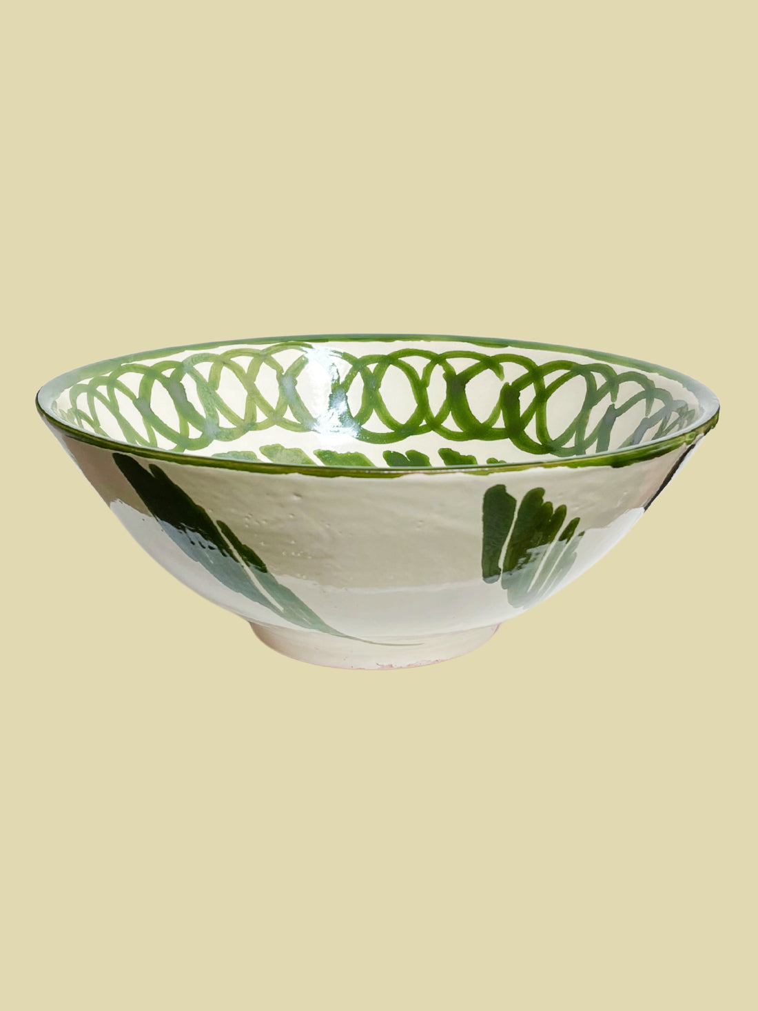 Bientôt Pomegranate Bowl Green 29cm