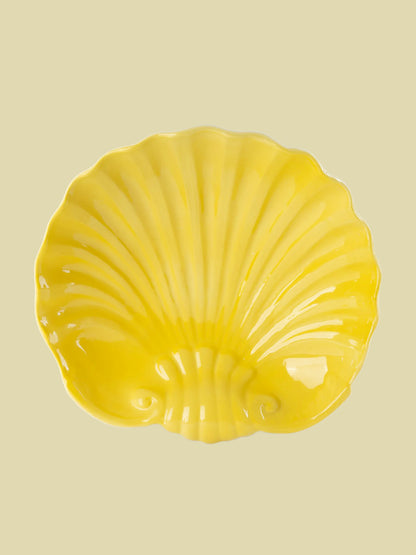 Bientôt Scallop Bowl Yellow 22cm